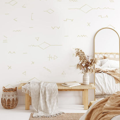 South West Lines Wall Decals Decals Urbanwalls Full Order Beige 