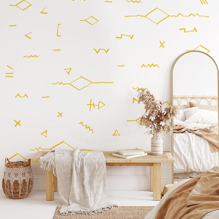 South West Lines Wall Decals Decals Urbanwalls Full Order Signal Yellow 