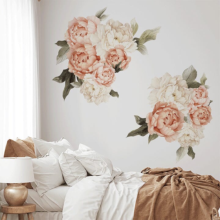 Summer Daze Peonies Wall Decal Decals Urbanwalls Standard Wall Full Order 