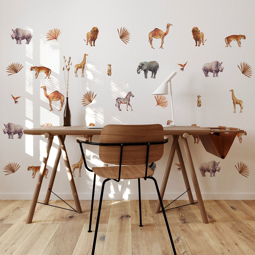 Summer Safari Animal Wall Decals Decals Urbanwalls Standard Wall Full Order 