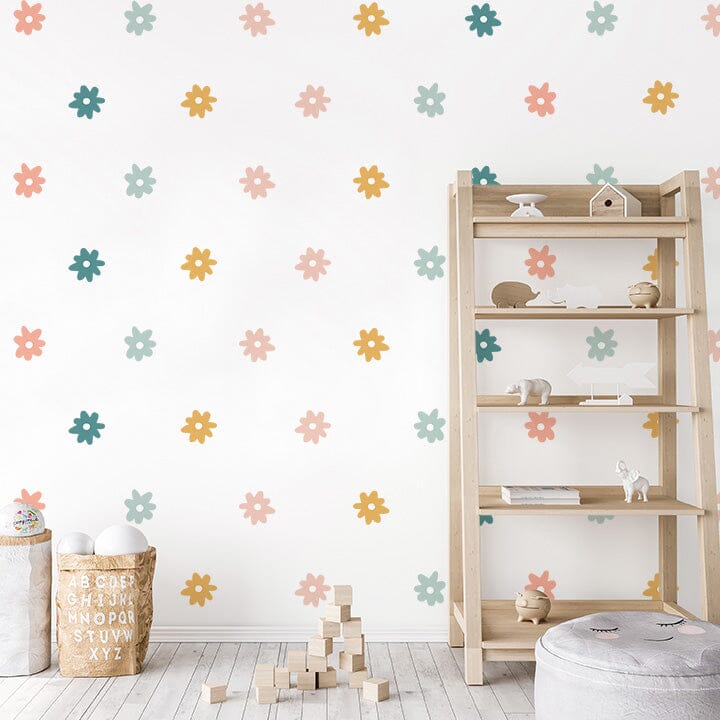 Summer Whimsy Daisy Wall Decals Decals Urbanwalls Standard Wall Mini 