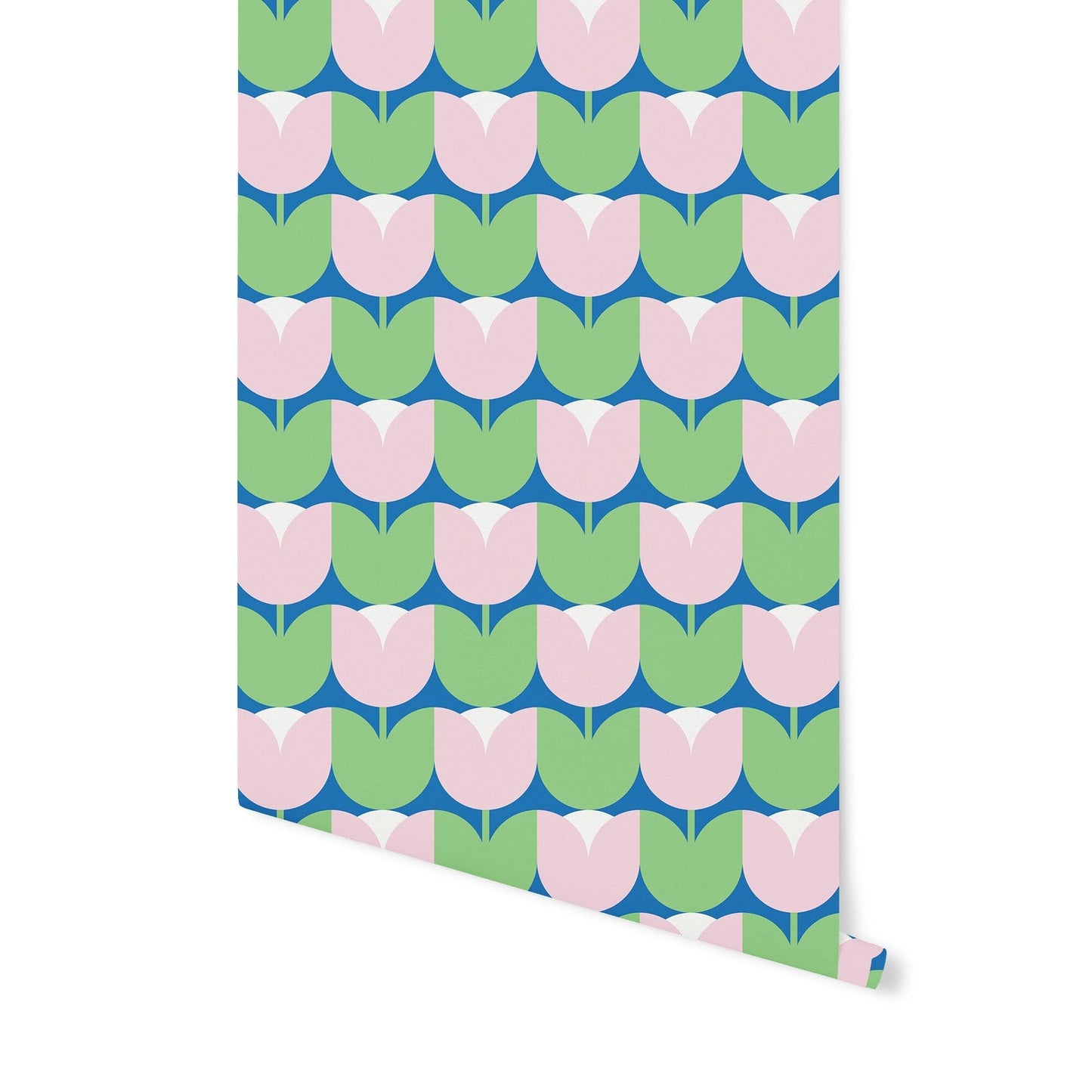 Tulip Kisses Wallpaper Wallpaper Sunny Circle Studio Standard Wall DOUBLE ROLL : 46" X 4 FEET Bright