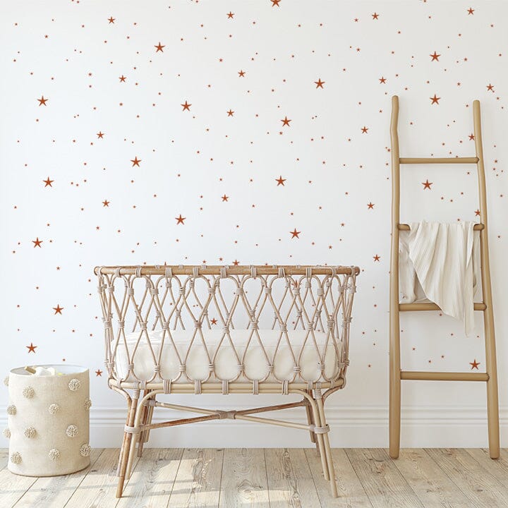 Twinkle Stars Wall Decals Decals Urbanwalls Nut Brown 