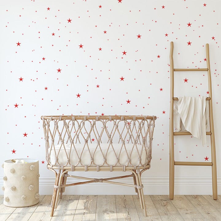 Twinkle Stars Wall Decals Decals Urbanwalls Red 