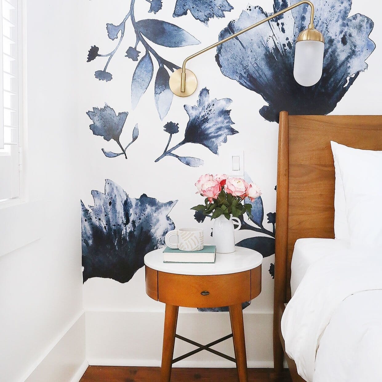 Water and Ink Floral Wall Decals Decals Urbanwalls 
