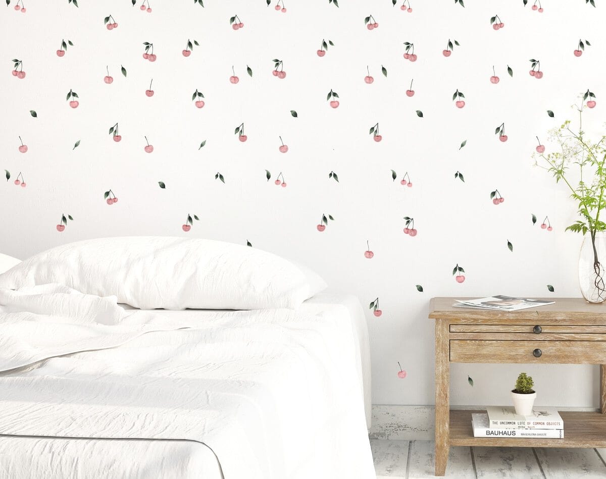 Watercolor Cherries Wall Decals Decals Urbanwalls 