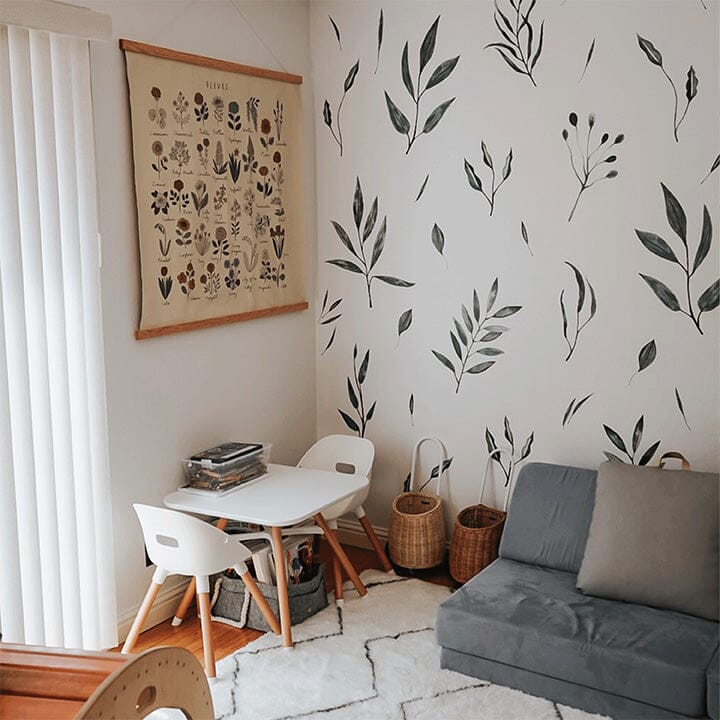 Watercolor Leaves Wall Decals Decals Urbanwalls 