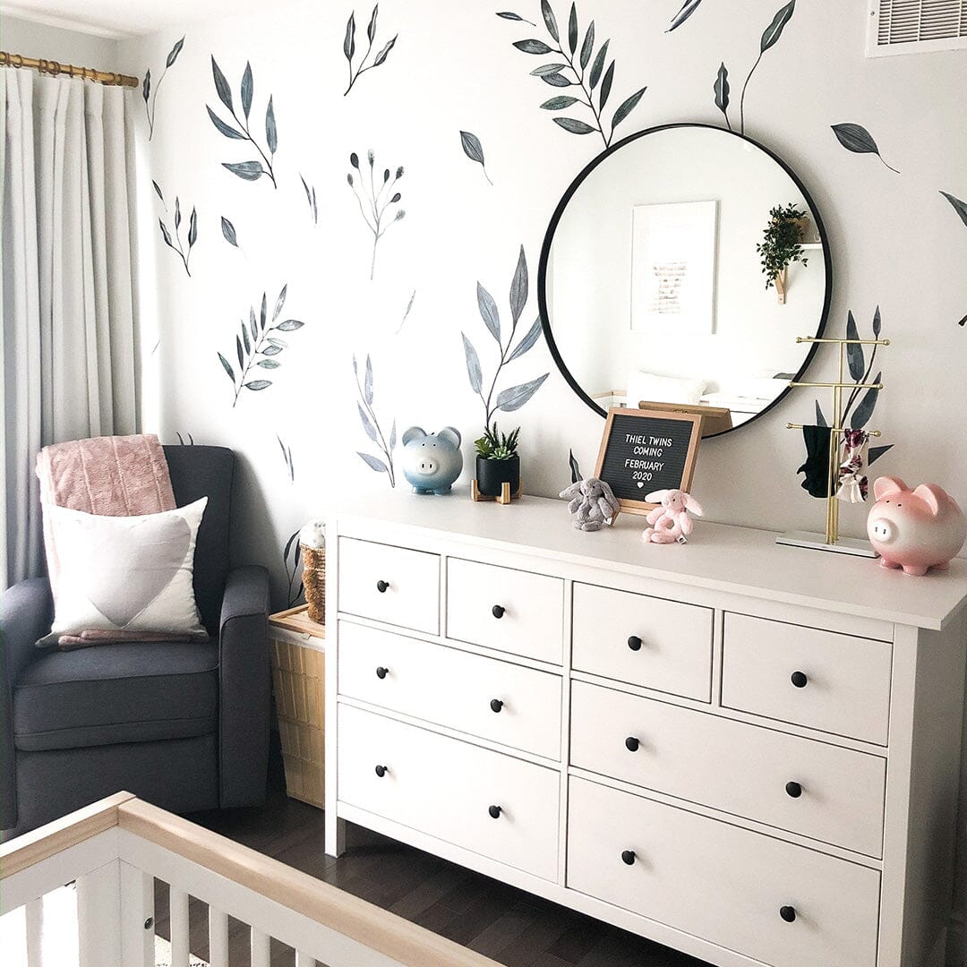 Watercolor Leaves Wall Decals Decals Urbanwalls 