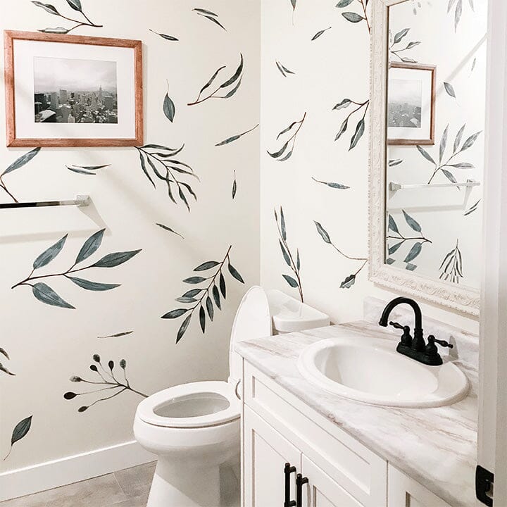 Watercolor Leaves Wall Decals Decals Urbanwalls Standard Wall Half Order 