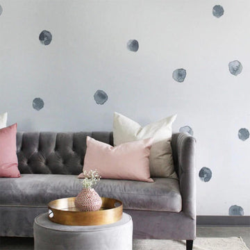 Watercolor Raindrop Wall Decals Decals Urbanwalls Standard Wall Indigo Full Order