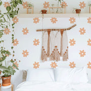 Whimsy Daisy Wall Decals Decals Urbanwalls Standard Wall Apricot Full Order