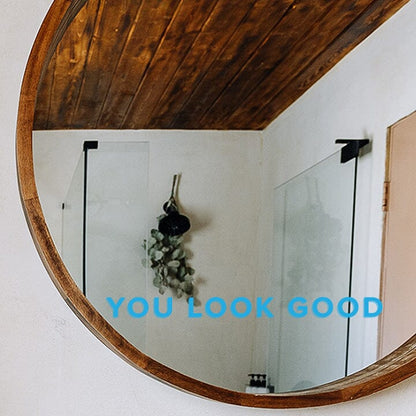 You Look Good Mirror Decal Decals Urbanwalls Blue 