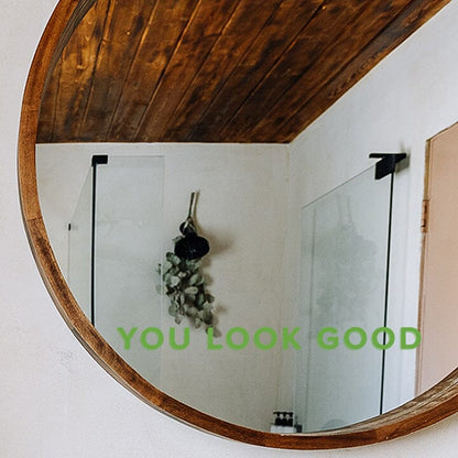 You Look Good Mirror Decal Decals Urbanwalls Lime Green 